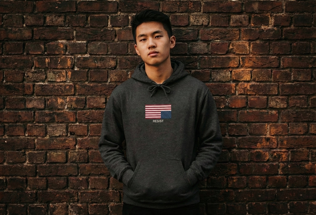 Resist Dark Heather Hoodie