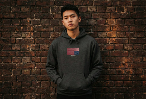 Resist Dark Heather Hoodie