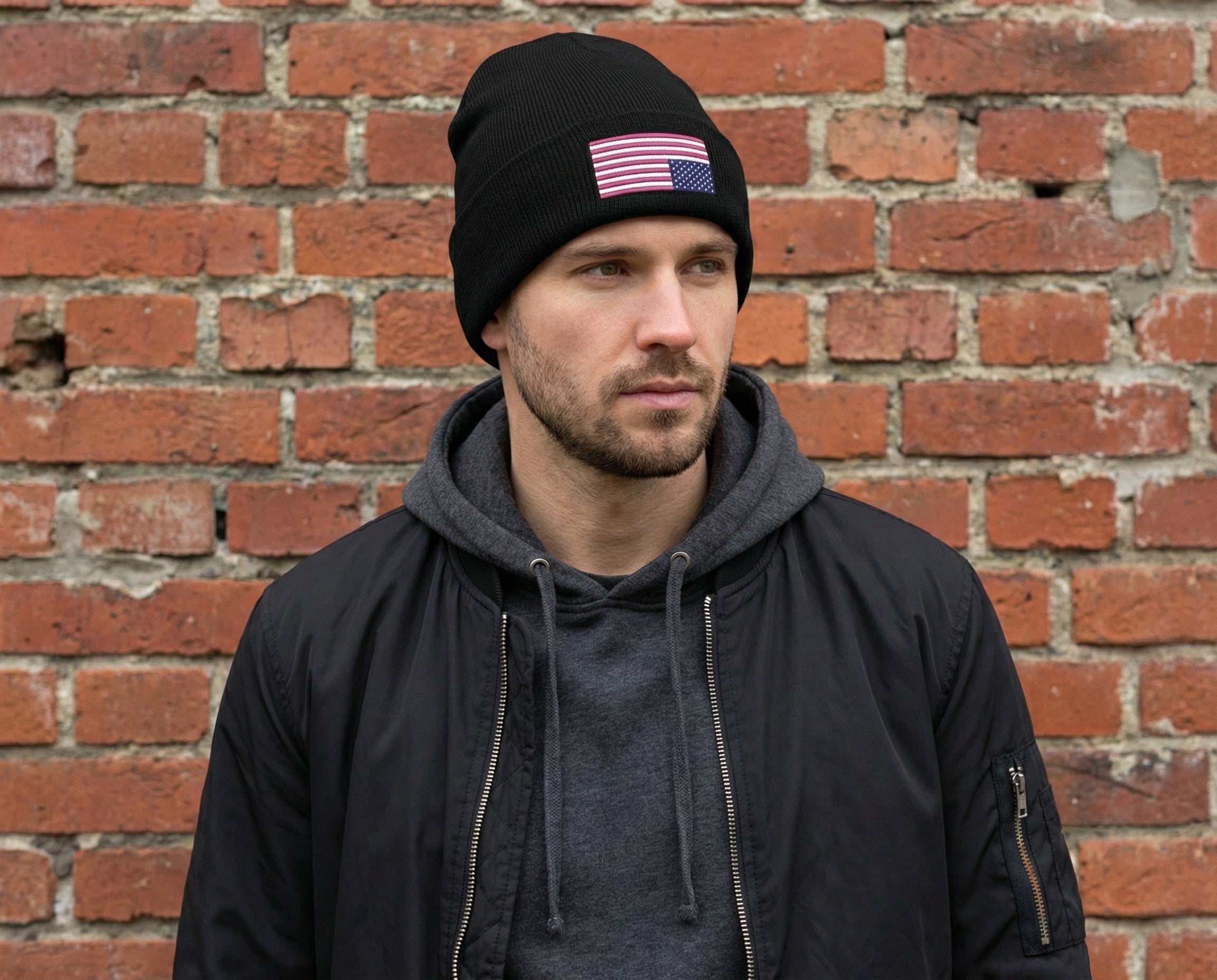 Resist Flag Cuffed Beanie